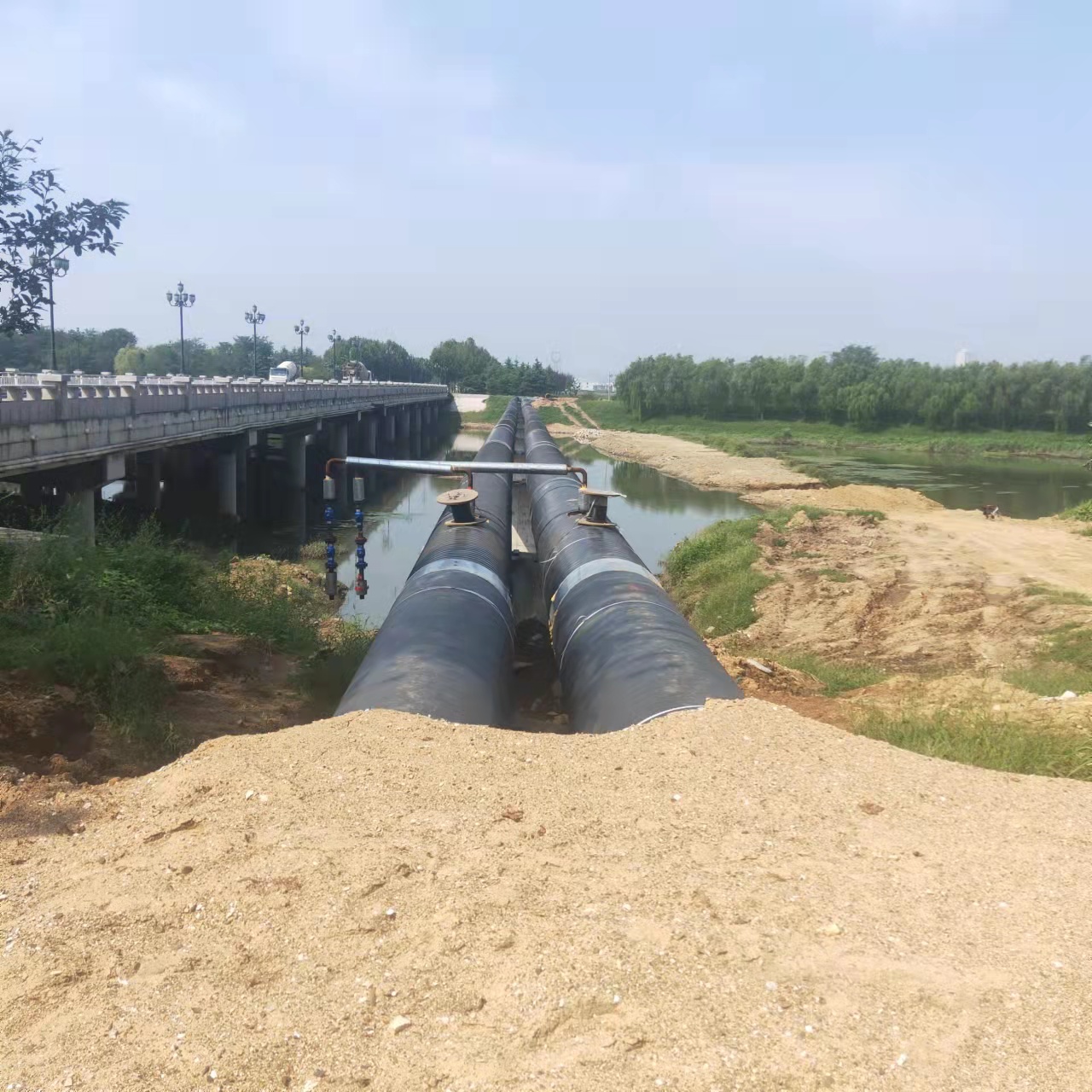 平顶山西气东输顶管施工输油管道清洗